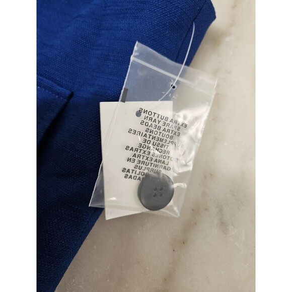 NWT Anne Klein Women's Vest Small Royal Blue Lined Dress Suit Jacket Size 12 - Picture 4 of 12